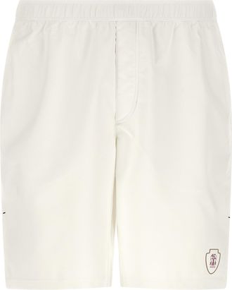 Brunello Cucinelli White Polyester Bermuda Mens Shorts