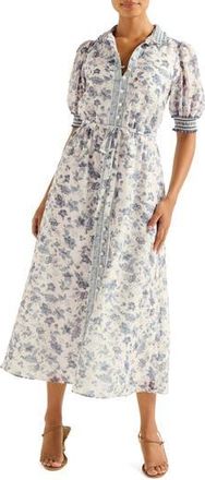 Ever New Rochelle Floral Midi Shirtdress in Rani Chintz at Nordstrom Rack, Size 6