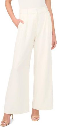 Ted Baker Beatrice Wide Leg Linen Blend Pants in Vanilla Ice at Nordstrom, Size 14
