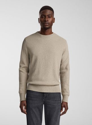 Le 31 Mens Embossed dot sweater