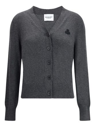 Isabel Marant Karina cardigan - women - Cotton/Wool - 38 - Grey