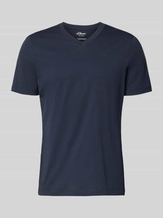 s.Oliver Red Label Regular Fit T-Shirt aus reiner Baumwolle in Marine, Gr&ouml;&szlig;e XXXL
