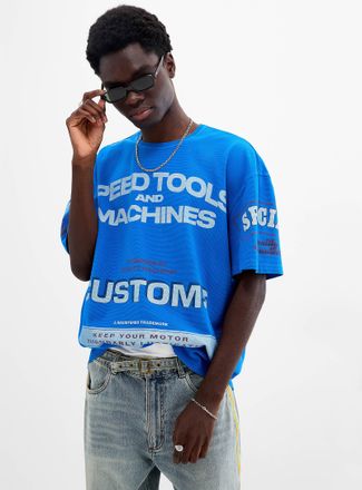 Deus Mens Speed Tools mesh T-shirt