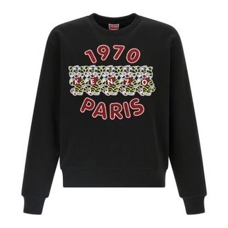Kenzo Heren, Sweatshirts & Hoodies, Zwart, Maat: S Katoen