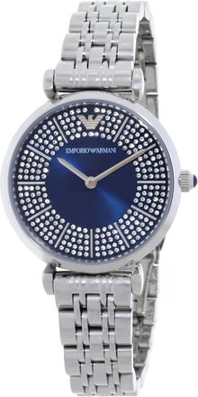 Emporio Armani T-bar Quartz Blue Dial Ladies Watch AR11627