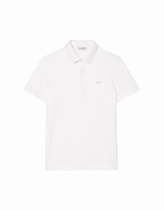 Lacoste Mens Lacoste PH5522 Paris Stretch Pique Polo - White - Size: 40