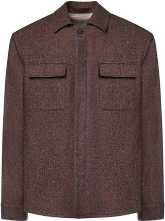 Eleventy Wool Blend Overshirt