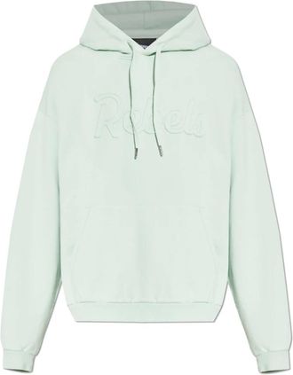 Dsquared2 Rebels Relax Fit Hoodie - Heren - Hoodies - Groen - XL - Katoen - Hoodies & sweatvesten
