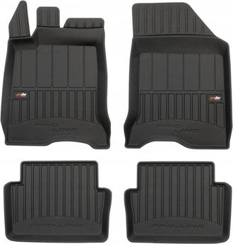 OEM Alfombras, Felpudos, Felpudos De Goma, Renault Laguna 2 2001-2007, Canaleta 3d