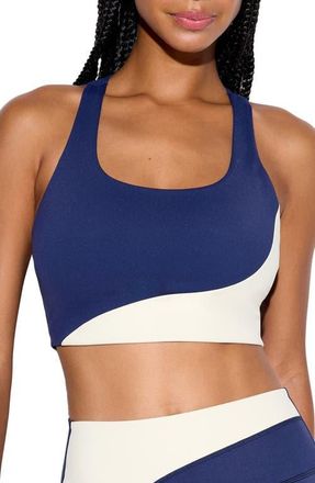 Spiritual Gangster Balance Sports Bra in Indigo at Nordstrom, Size X-Small