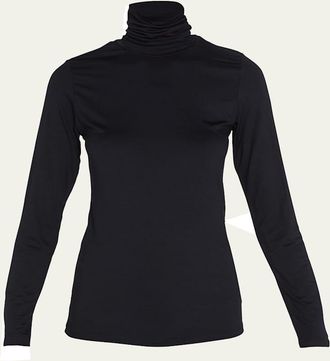 Majestic Filatures Soft Touch Long-Sleeve Turtleneck
