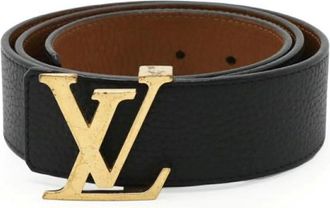 Louis Vuitton Pre-owned Belts, male, Black, Size: ONE SIZE Pre-owned Leather belts
