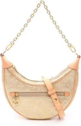 Louis Vuitton Pre-owned Vintage Schoudertas - Dames - Vintage Schoudertas - Beige - ONE Size - Leer - Vintage