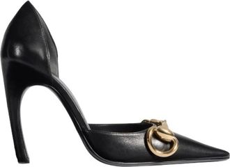 Gucci Boulevard Pomp - Dames - Pumps - Zwart - 39 1/2 EU - Leer - Schoenen