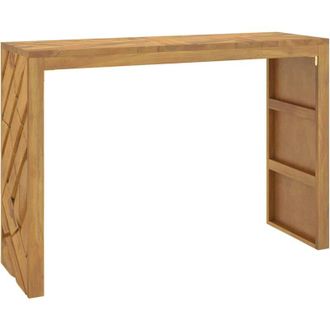 vidaXL Mesa Consola Madera Maciza De Teca 110x35x75 Cm Vidaxl
