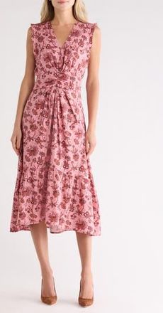 Derek Lam Kris Midi Sundress in Pink Multi at Nordstrom Rack, Size 00
