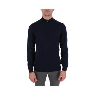 HUGO BOSS Truien & Vesten, Heren, Blauw, M, Wol, Full Zip Balonso-L Knit