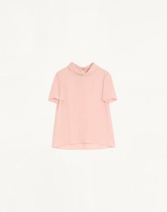 Valentino Top In Georgette Donna ROSE 36