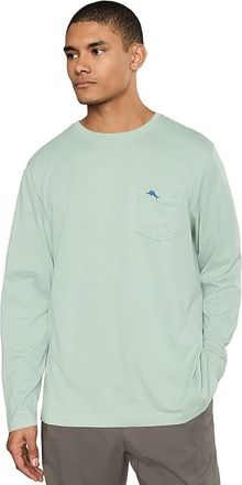 Tommy Bahama New Bali Skyline T-Shirts Long Sleeve Mens T Shirt Silky Green : 2XL, Cotton