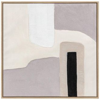 Atmosphera Atmosphera - Laurenz Blanco Y Morado 3d Decoraci&oacute;n De Pared 80x80cm Cr&eacute;ateur DInt&eacute;rieur