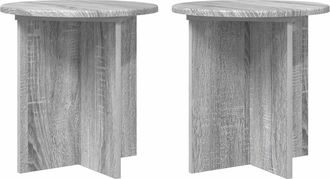 vidaXL Soporte De Plantas 2 Uds. Gris Sonoma 40 X 40 X 40 Cm Vidaxl
