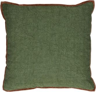 POMAX Coj&iacute;n de algod&oacute;n verde 45X45