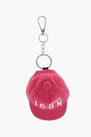 Dsquared2 Keychain ICON with Cotton Twill Hat Pendant size One Size