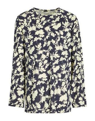 8 by YOOX PRINTED COTTON LONG SLEEVES TEE