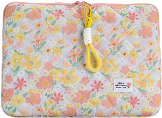Generic 11/13/15 In Laptop Carrying Case Shockproof Floral Fluffy Laptop Bag Quilted Laptop Protective Bag for School Work Business (Style 3)