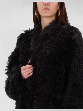 Stand Studio curly faux fur long coat