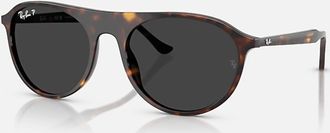Ray-Ban Womens Square Sunglasses In Polished Havana