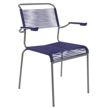 Schubiger M&ouml;bel Spaghetti-Stuhl S&auml;ntis mit Armlehnen