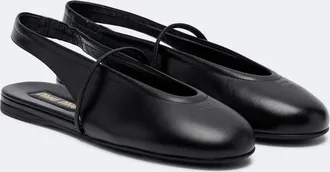 Miu Miu Leather slingback flats
