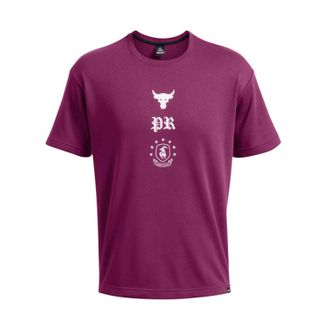 Under Armour Heren Project Rock Terrycloth T-shirt (Paars)