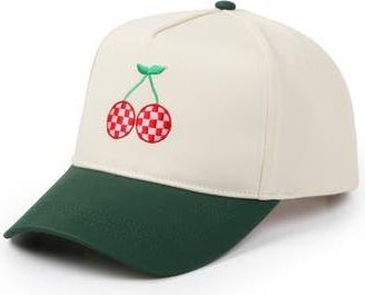 David and Young Cherry Embroidered Baseball Cap in Green at Nordstrom Rack