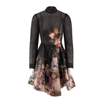 Zimmermann Valiant Embellish Mini-jurk - Dames - Jurken - Veelkleurig - Maat: L Linnen