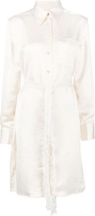 Wales Bonner Shirt Kleedjes - Dames - Shirt Kleedjes - Beige - M - Kleedjes