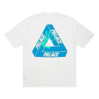 Palace SS23 Reacto Tri-ferg T-Shirt White P24ES029