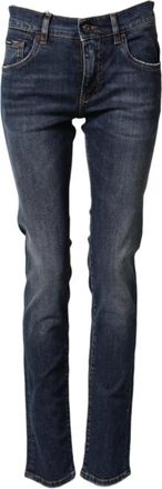 Dolce & Gabbana Skinny Jeans - Dames - Slim Fit Jeans - Blauw - XS - Katoen - Jeans