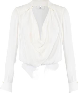 Elisabetta Franchi Cowl-neck Blouse