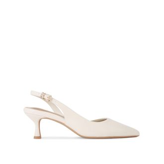 Kurt Geiger Womens Aria Low2 Heels - White - Size UK 4