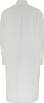 Jil Sander Womens Poplin Shirt Dress White Cotton