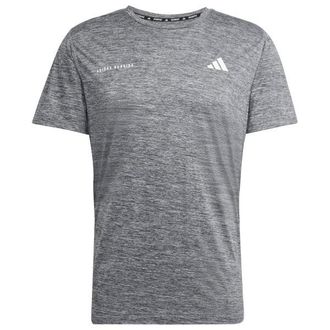 adidas Own The Run Melange T-Shirt Laufshirt f&uuml;r Herren | grau