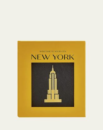 Graphic Image Trope New York Leather-Bound Book, Edited by Michelle Fitzgerald & Jack Vanboom