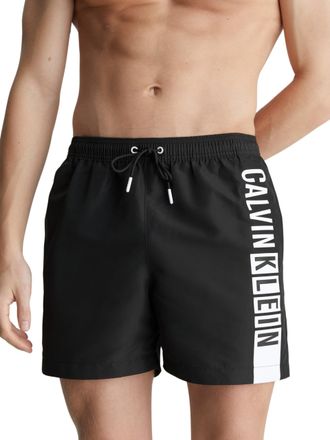 Calvin Klein Mens Medium Drawstring Swim Shorts, Black (Pvh Black), XL