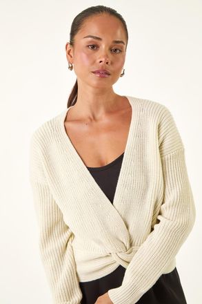 Roman Twist Front Knit Jumper