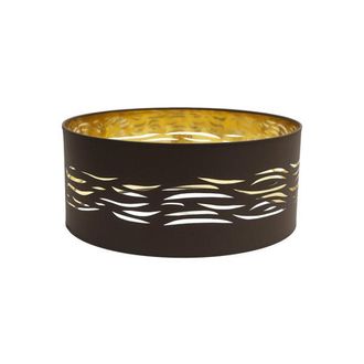 Fabrilamp Pantalla Colgante Niebla 1xe27 Marr&oacute;n-oro 50dx50dx20h