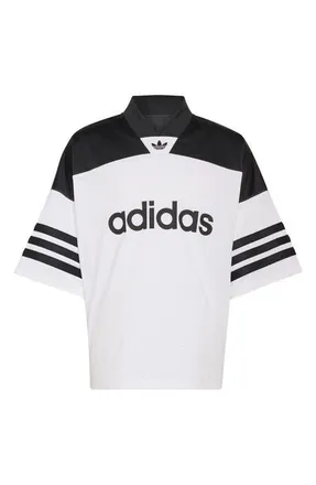 adidas Performance Mesh Graphic Jersey in White/black at Nordstrom, Size Xx-Large