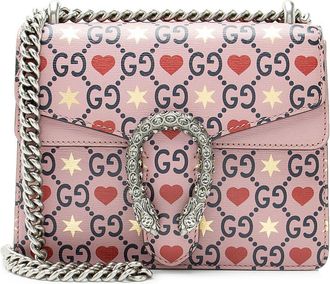 Gucci Multi, Pink Crystal & Leather Dionysus Small Shoulder Bag (Authentic Pre-Loved)