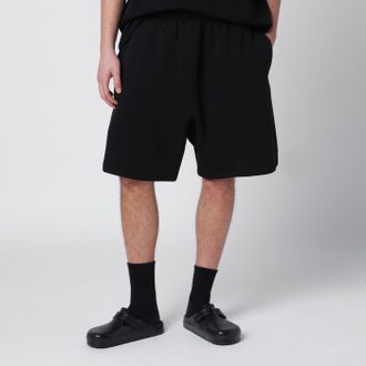 Entire studios Black cotton Scuba shorts